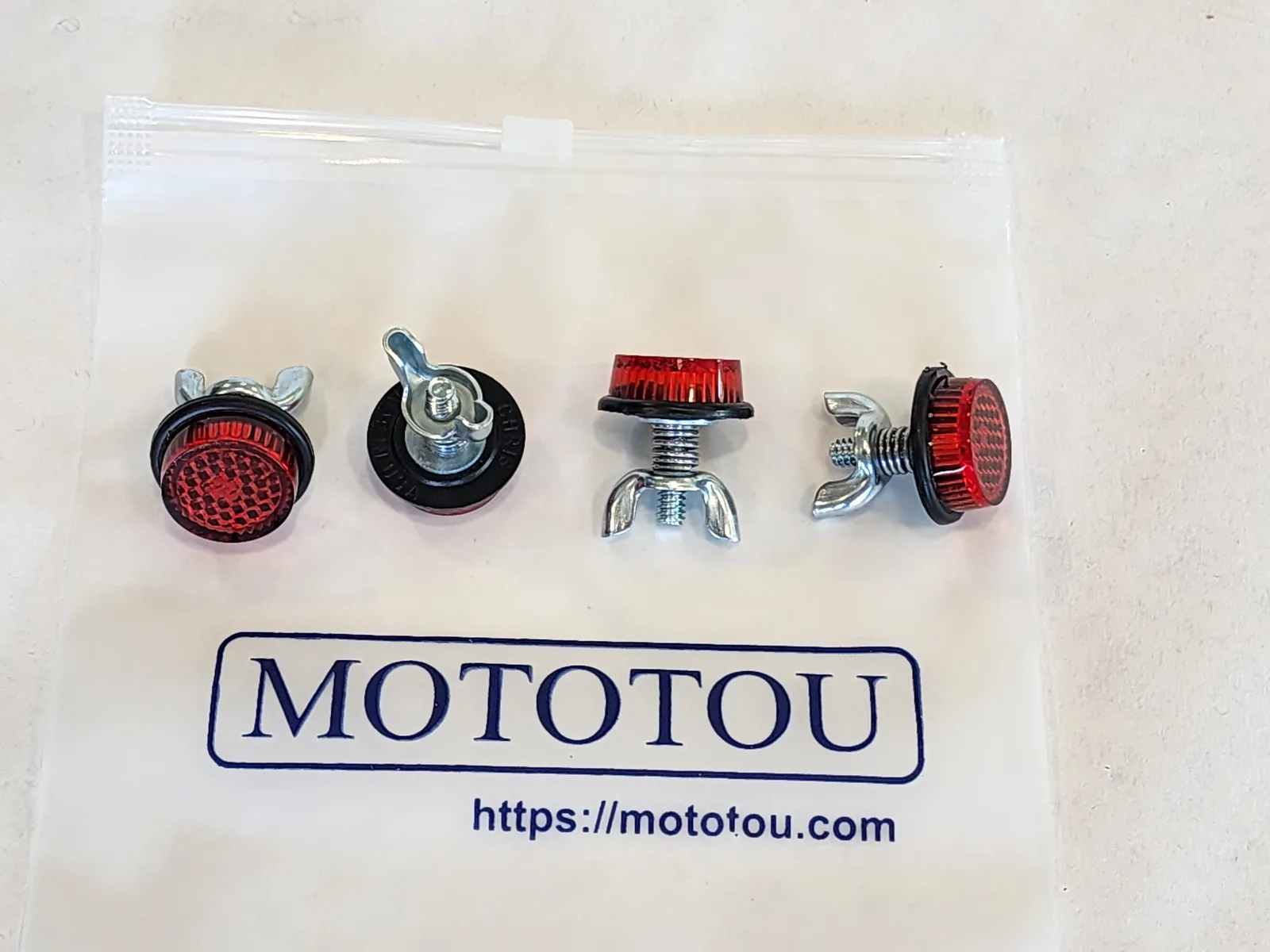 Mototou reflector hardware kit in branded packaging